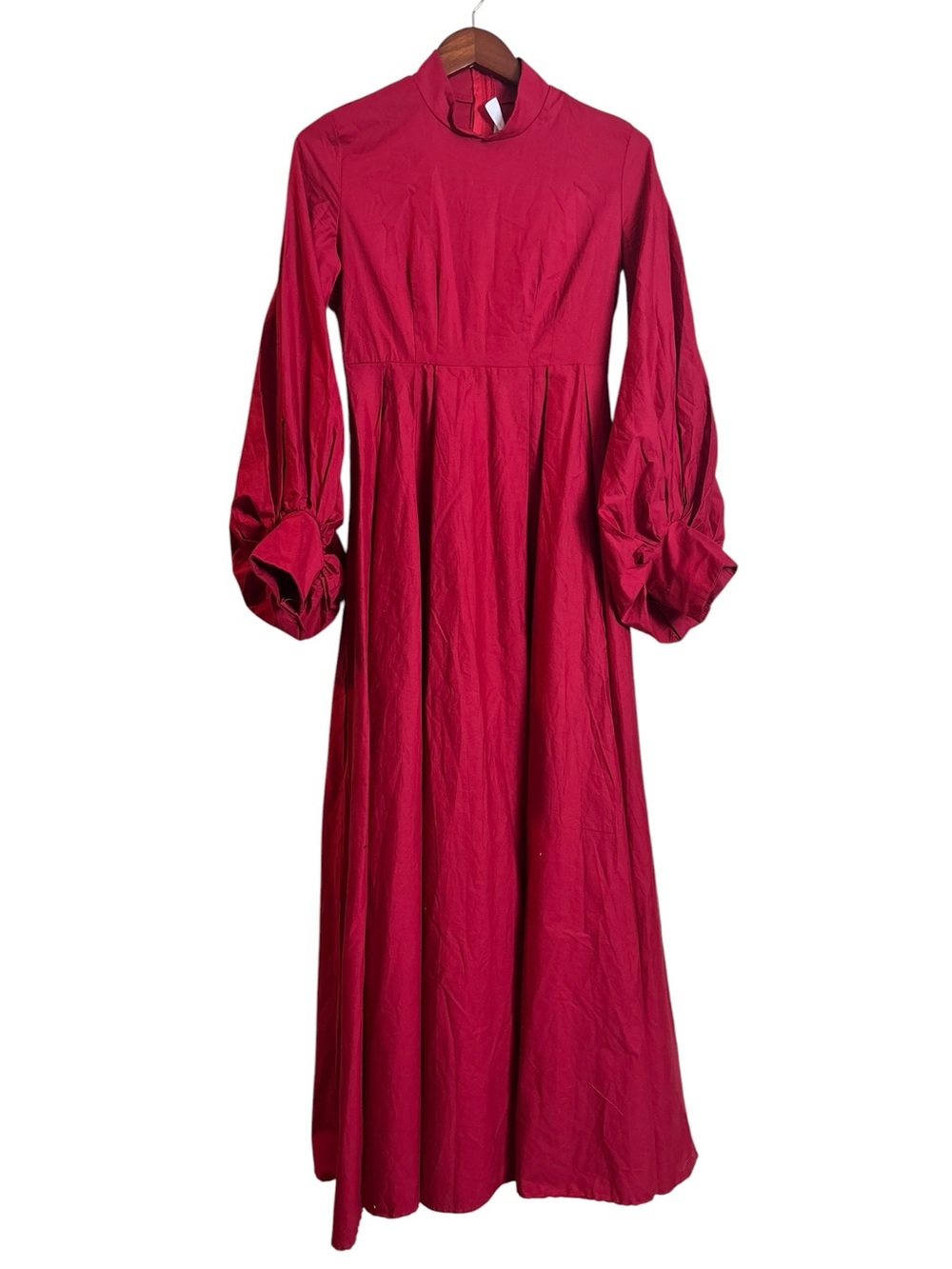 The Princess Bride Buttercup Red Long Sleeve Maxi Dress Costume Size XS No Belt